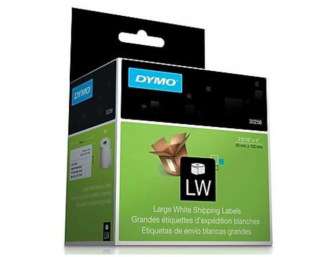 Etiqueta Dymo 2.31X4" Blanco Rollo C/300Pz