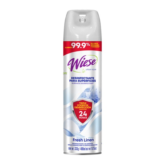 Aerosol Desinfectante Wiese Fresh Linen 400Ml