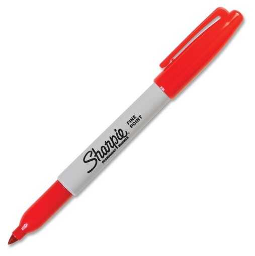 Marcador Sharpie Fino Sanford Rojo 