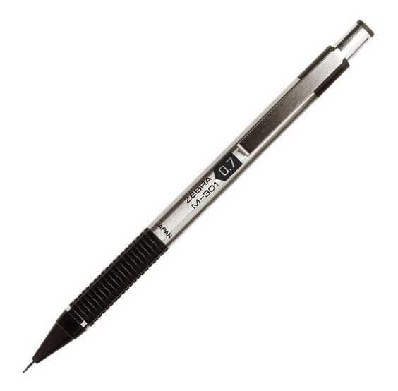 Lapicero Zebra M301. 7Mm Negro/Cromo