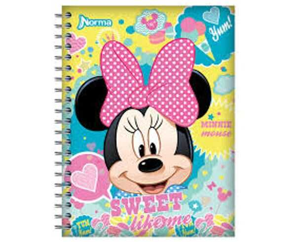 Cuaderno Profesional Norma Espiral Raya "Minnie" 100 Hojas