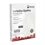 Papel Cartulina Opalina Nextep Blanca C/100Hojas 225Gr