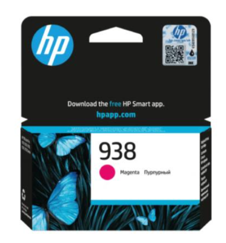 Tinta Hp Original 938 Rendimiento 800 Páginas Color Magenta