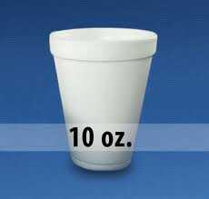 Vaso Foam Termico 10Oz Caja C/40Pq C/25Pz