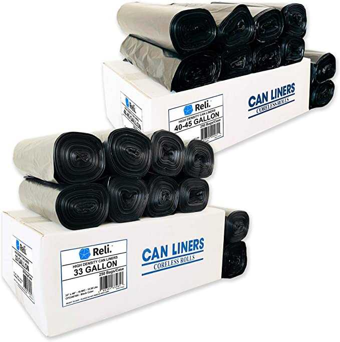 Bolsa Basura Alta Densidad Natural 33X40" 33 Galones 12Mic C/250Pz