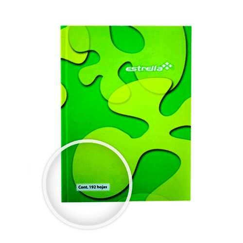 Cuaderno Frances Estrella Raya Pasta Dura 192 Hojas