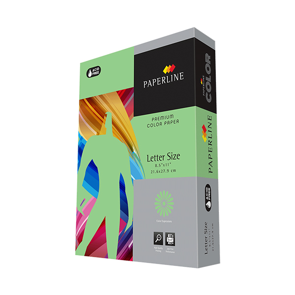 Papel Bond Paperline T/C 75Gr Verde Pastel 500 Hojas