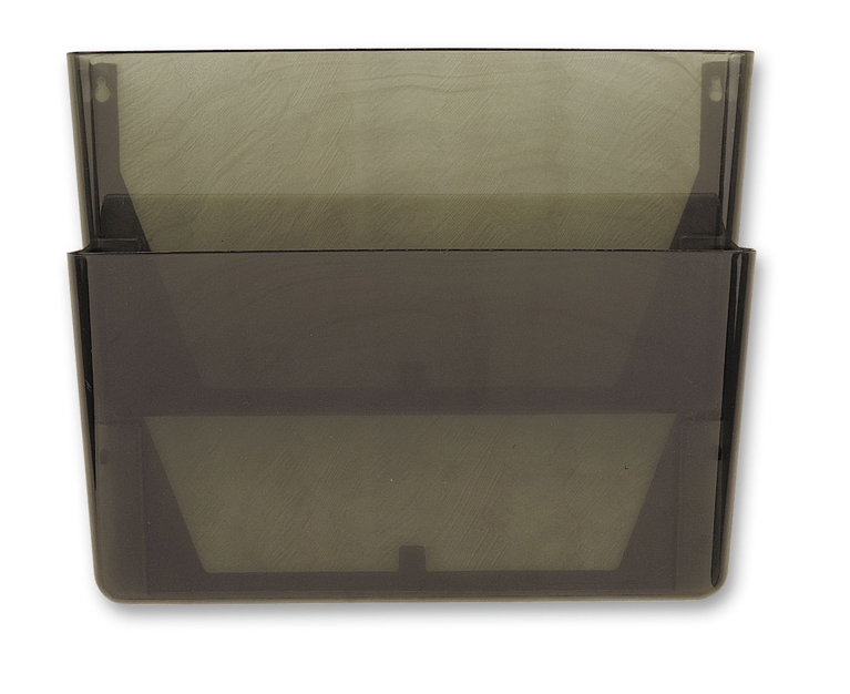 Papelera Oic Plastico Pared T/C Humo C/2Pz