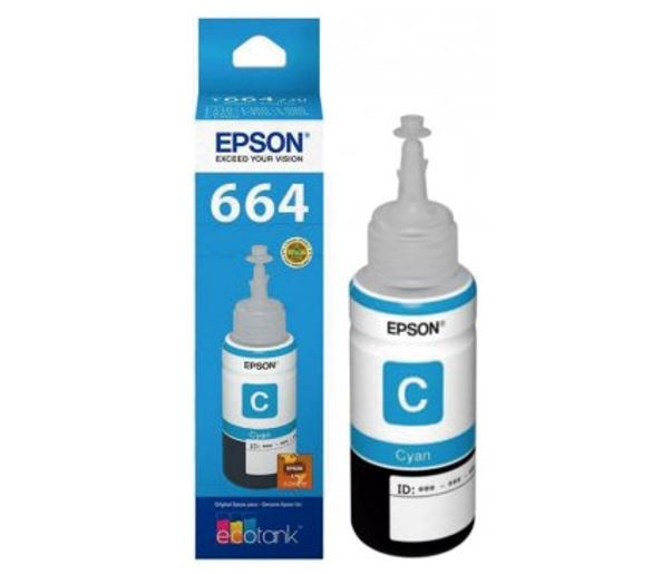 Botella Tinta Epson 664 Cian L200 L220 L310