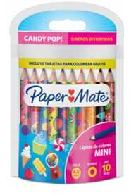 Lapiz De Colores Mini C/10 Paper Mate Candy Pop