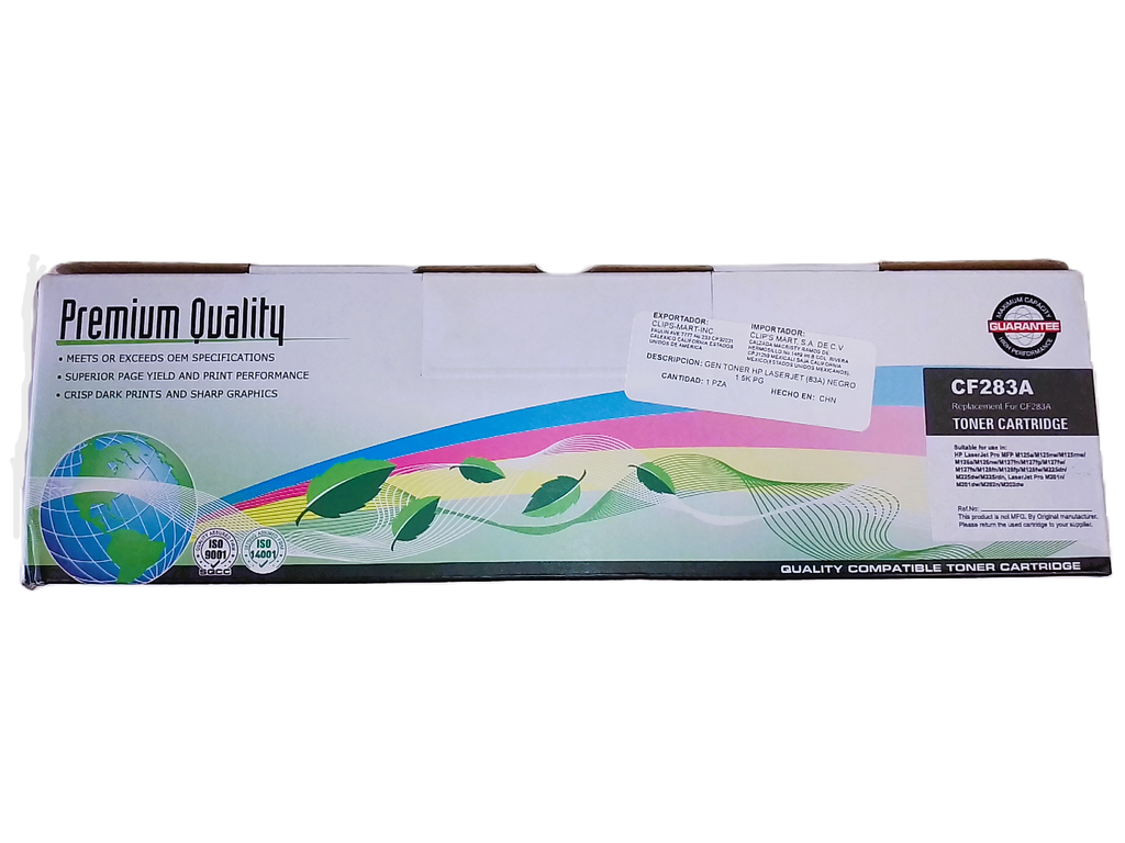 Toner Generico Hp Laserjet Cf283A 83A Negro 1.5K Pg
