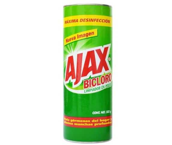Limpiador En Polvo Ajax Bicloro 582 Gr