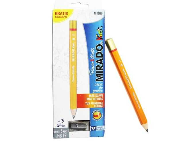 Lapiz Mirado Tiangular Grado 2/Hb Kids 