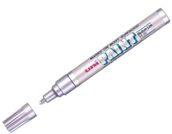 Marcador Unipaint Mediano Px20 Plata 