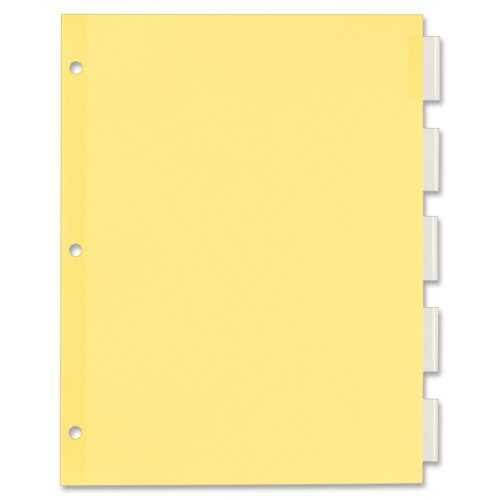 [AVE11466] Dividers 8-1/2X11 5Tab Clear Buff Body