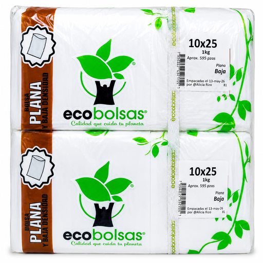 [IBSSS1025] Bolsa Baja Densidad Natural 10X25Cm 1Kg