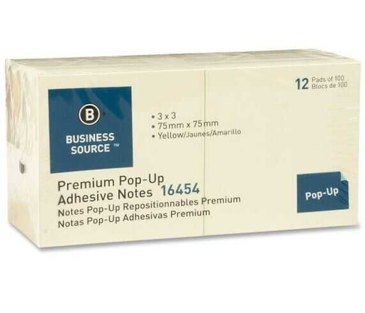 [BSN16454] Notas Papel C/Adhesivo Business Source 3X3" P/Despachador Amarillo