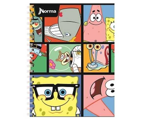 [NRM582237] Cuaderno Profesional Norma Espiral Raya "Bob Esponja" 100 Hojas