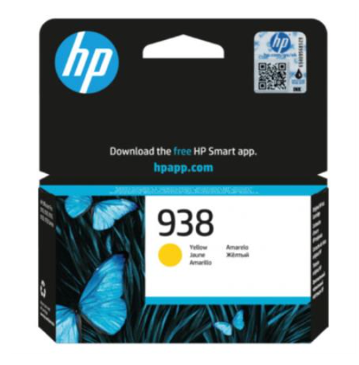 [HEW4S6X7PL] Tinta Hp Original 938 Rendimiento 800 Páginas Color Amarillo