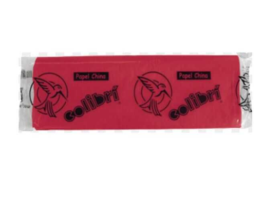 [COLCHI1206] Papel China Colibri Rojo C/100Pz
