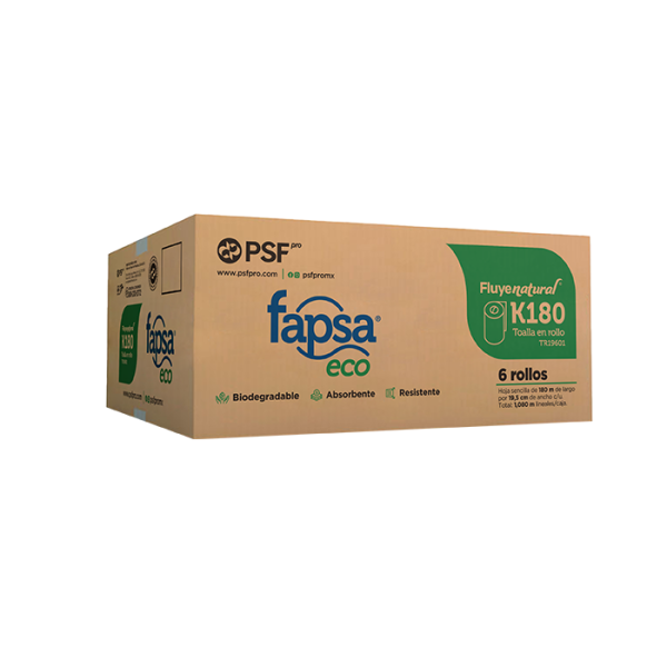 Toalla Fapsa De Rollo Para Manos K180M C/6Pz