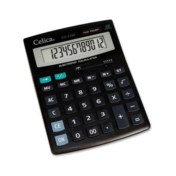 Calculadora Escritorio Celica Ca-2328 Solar/Bateria 12 Digitos 