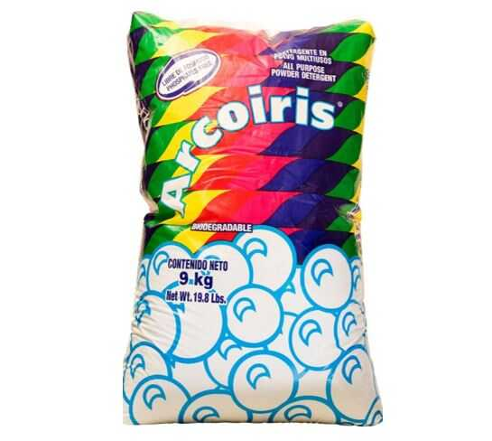 Detergente Arcoiris En Polvo Multiusos 9Kg