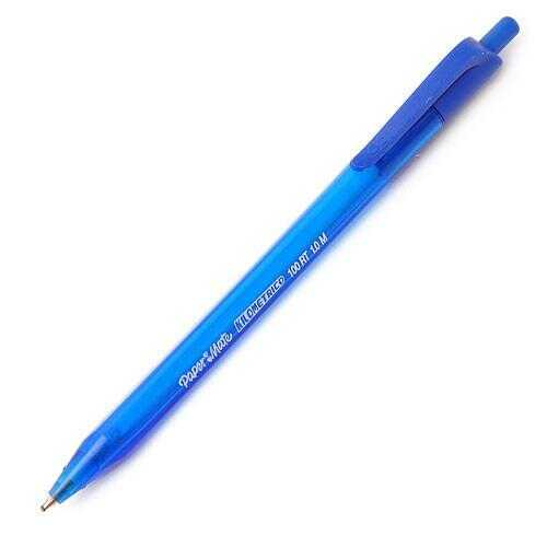 Pluma Papermate Kilometrico Inkjoy 100Rt Retractil Punto Medio Azul