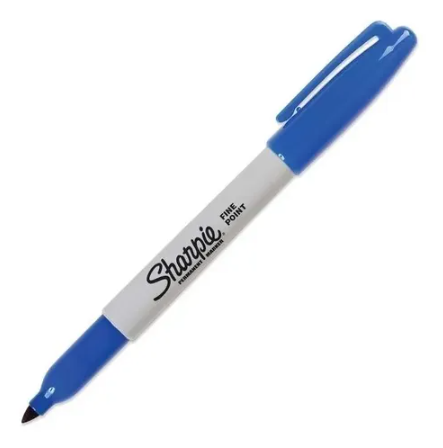 Marcador Permanente Sharpie Fino Azul