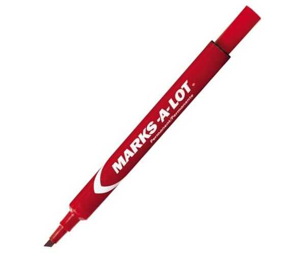 Marcador Avery Marks A Lot Permanente Rojo