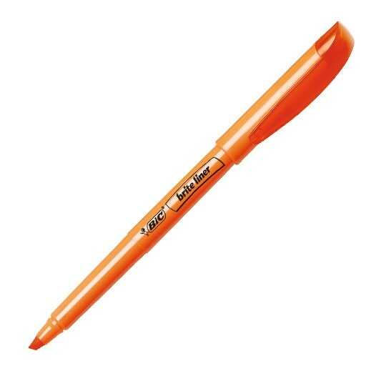 Marcador Bic Briteliner Fluorescente Naranja 