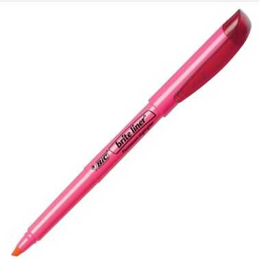 Marcador Bic Briteliner Fluorescente Rosa 