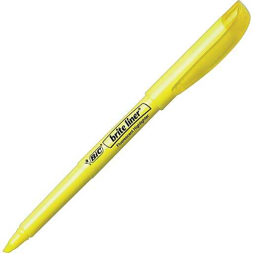 Marcador Bic Briteliner Fluorescente Amarillo 