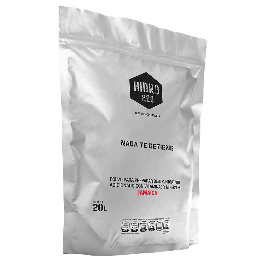 Bebida Hidratante Hidro 220 Jamaica En Polvo Para 20L