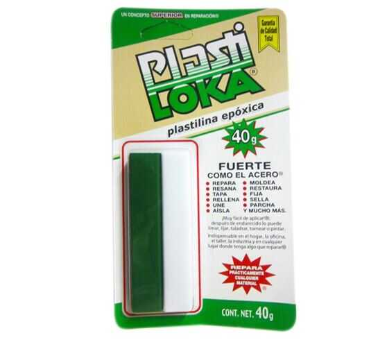 Plastilina Epoxica Plastiloca 20Gr Verde 