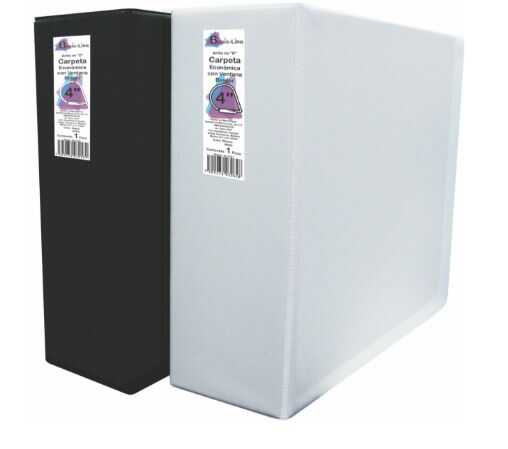 Carpeta Basic Line 4" Capacidad C/Mica T/C 3 Aro D Blanco