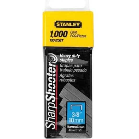 Grapa Stanley Para Pistola Tr100 3/8" C/1000Pz