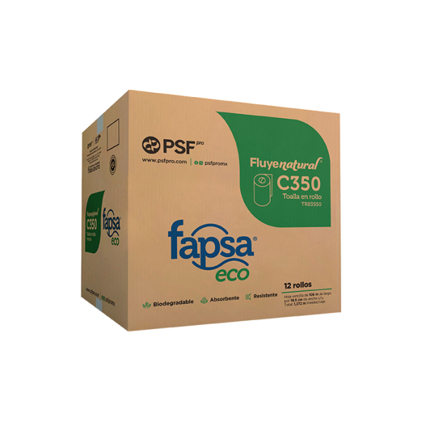 Toalla Fapsa 106 Metros De Rollo Pro C350 C/12Pz