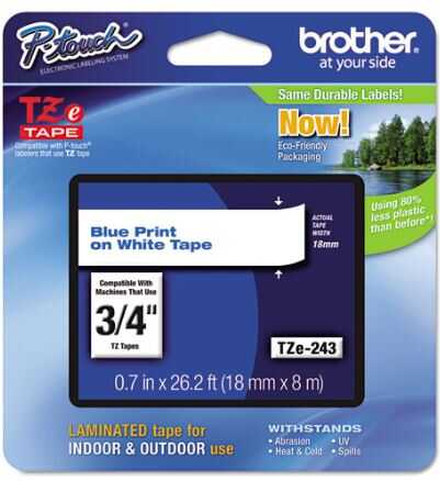 Labeling Tape 3/4" Be/We