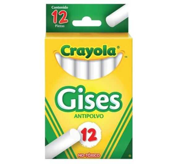Gises Crayola Blanco C/12Pz