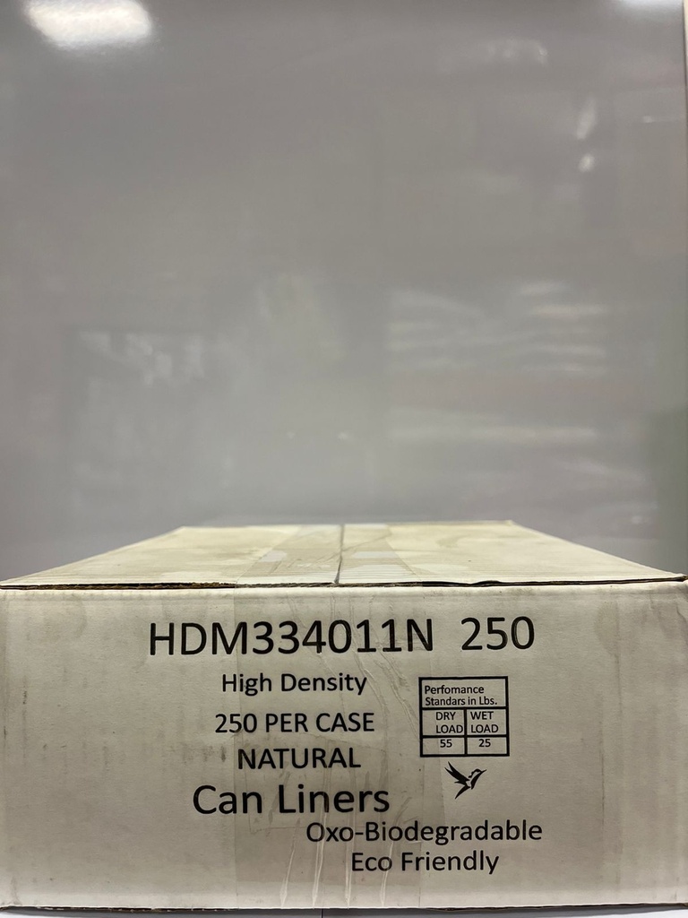 Bolsa Basura Natural 33X40" 11 Mic C/250Pz