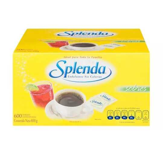 Endulzante Splenda Caja C/600Pz Sobres De 1G