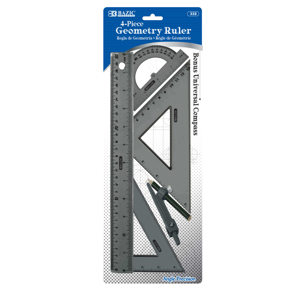 Juego Geometrico Bazic C/Compas