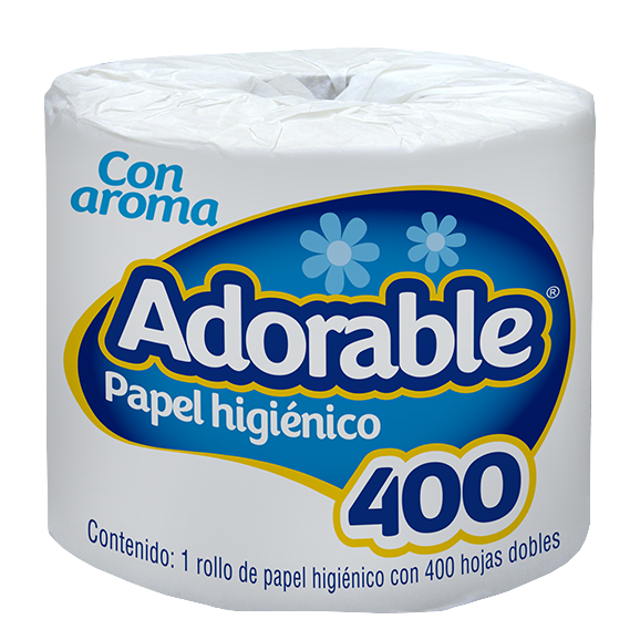 Papel Higienico Fapsa Adorable 400Hd C/ 80 Rollos