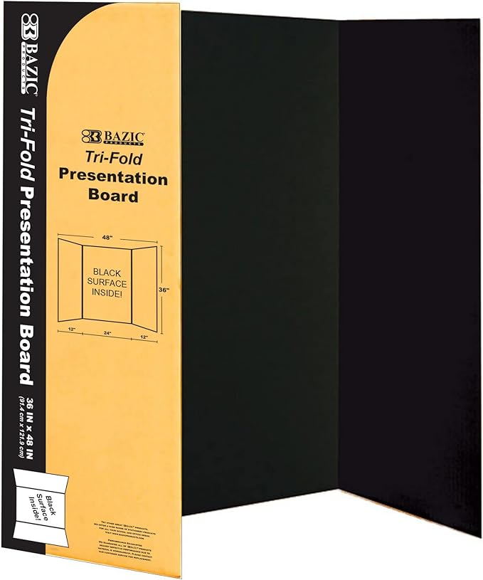 Triptico Bazic Carton Corrugado 36X48 Negro 