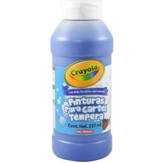 Pintura Tempera Lavable Crayola Azul 237Ml