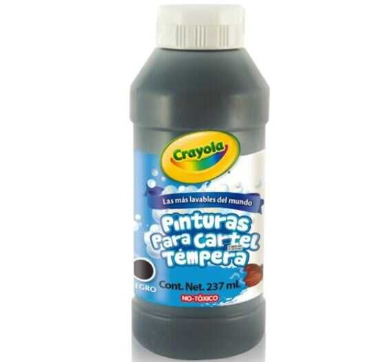 Pintura Tempera Crayola Negro 237Ml