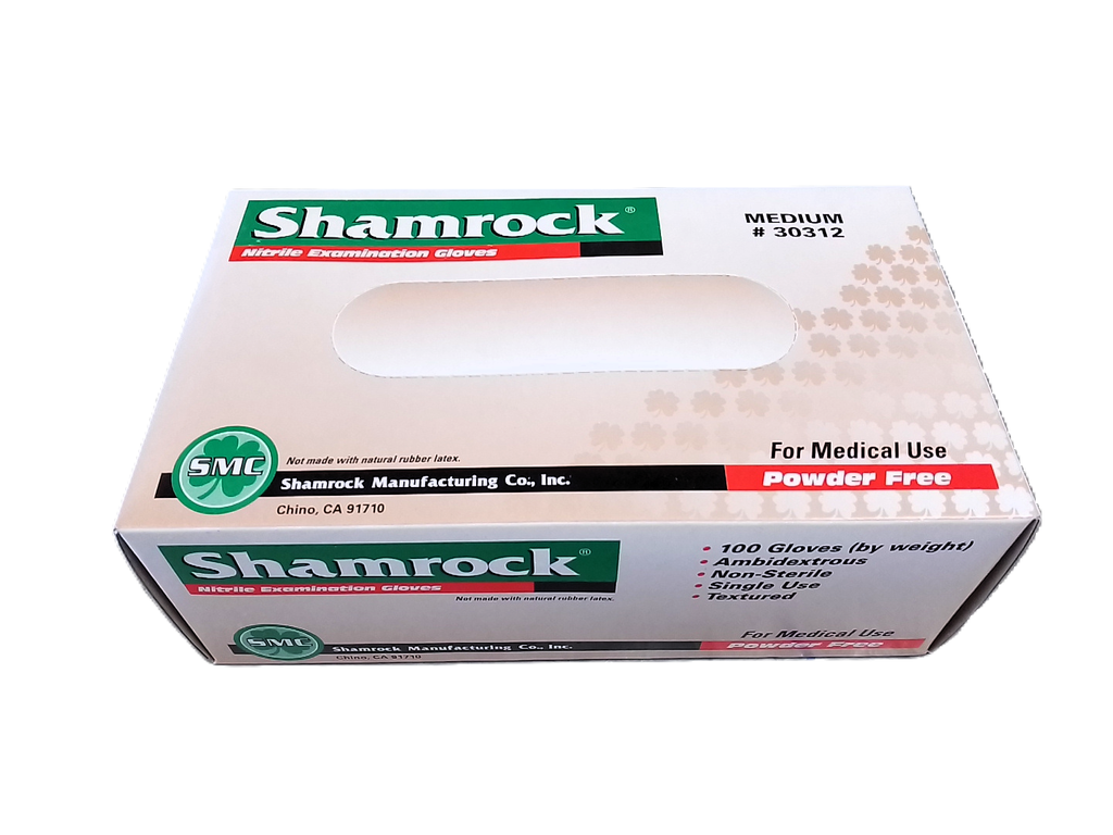 Guante Nitrilo 4.5Mil Sin Talco Talla M Azul C/100Pz