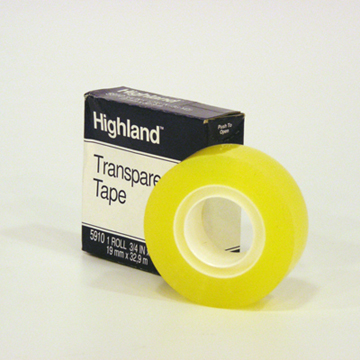 Cinta Adhesiva Transparente Highland 3/4"X1296" 36Yd