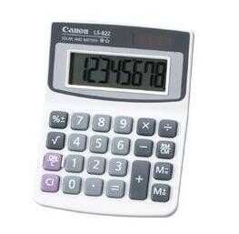 Calculadora Semi Escritorio Canon Ls82Z Solar/Bateria 8 Digitos